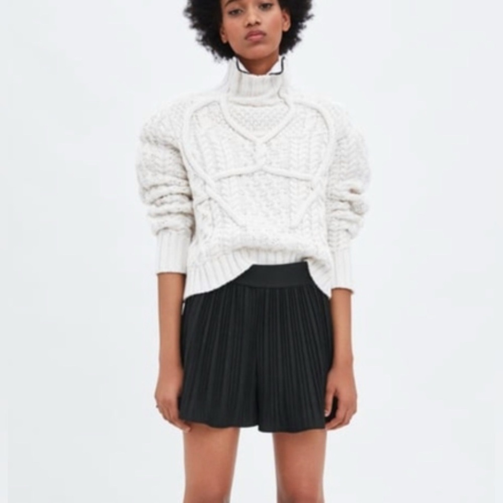 ZARA Pleated‎ Mini Skirt